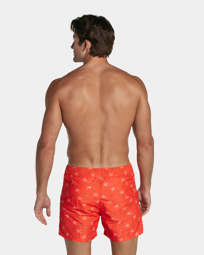 5" Eco-friendly men's swim trunk with soft inner mesh lining#color_115-starfish-print