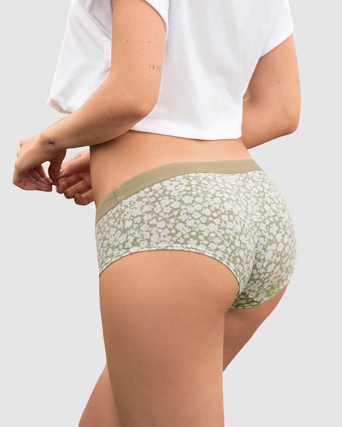 3 Hiphugger panties in cotton#color_s48-flower-print-gray-terracotta-print
