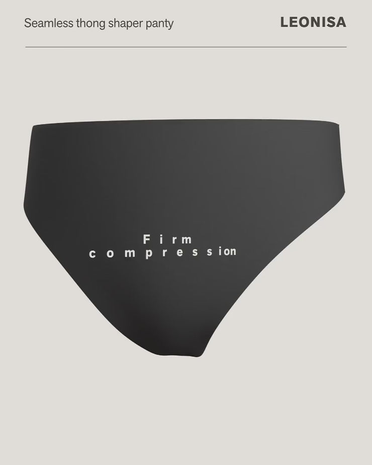 Seamless Thong Panty - Black