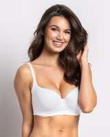 High coverage smoothing t-shirt bra#color_000-white