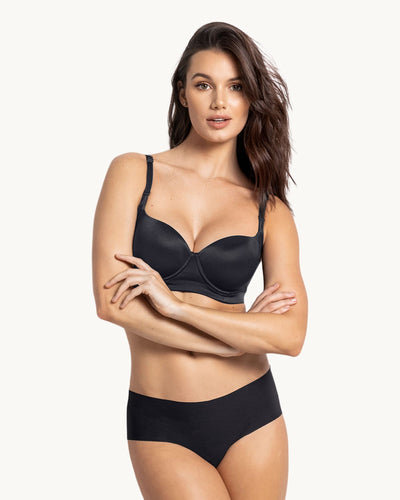 High coverage smoothing t-shirt bra#color_700-black