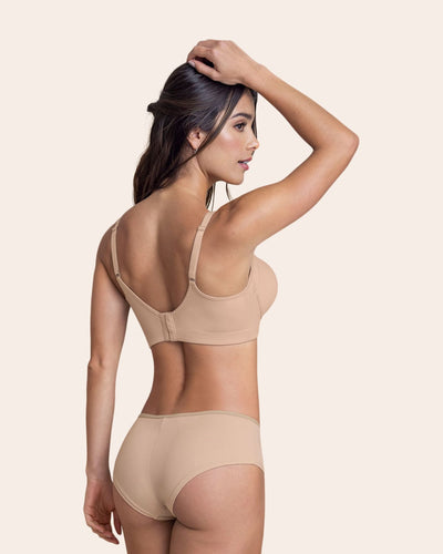 High coverage smoothing t-shirt bra#color_802-nude