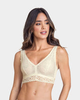 Full coverage plunge back lace bralette#color_898-ivory