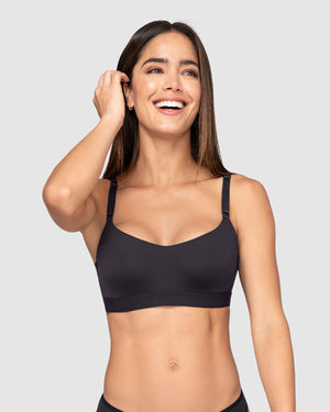 Wireless structured daily support bra#color_700-black