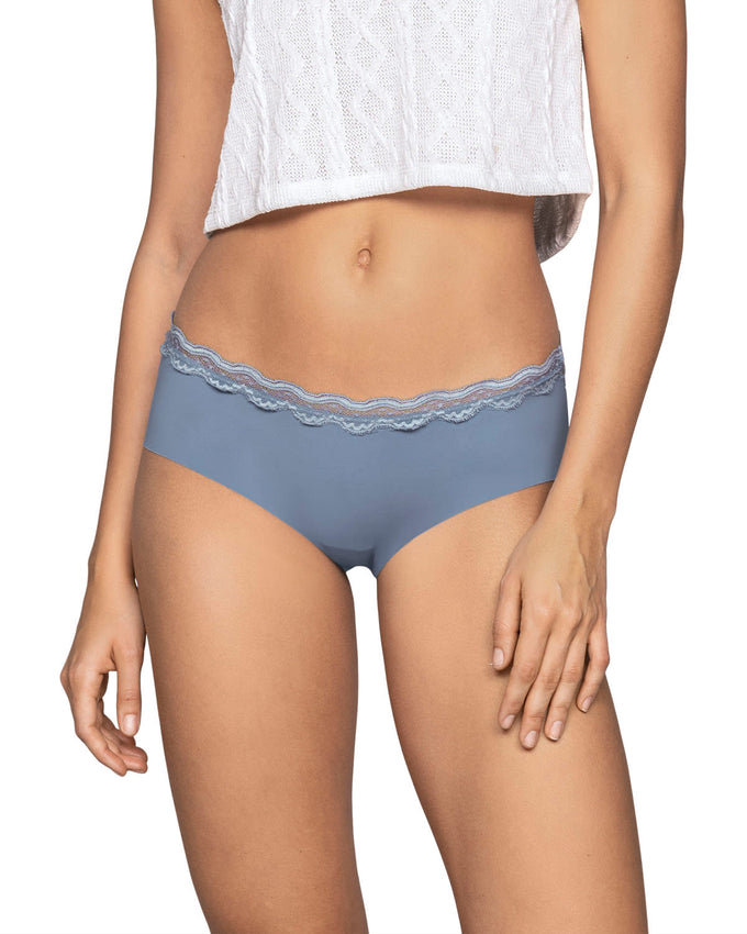 Midrise lace waistband cheeky panty#color_418-blue