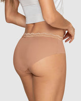 Midrise lace waistband cheeky panty#color_811-light-brown