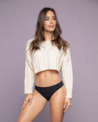 Low-rise classic microfiber thong panty