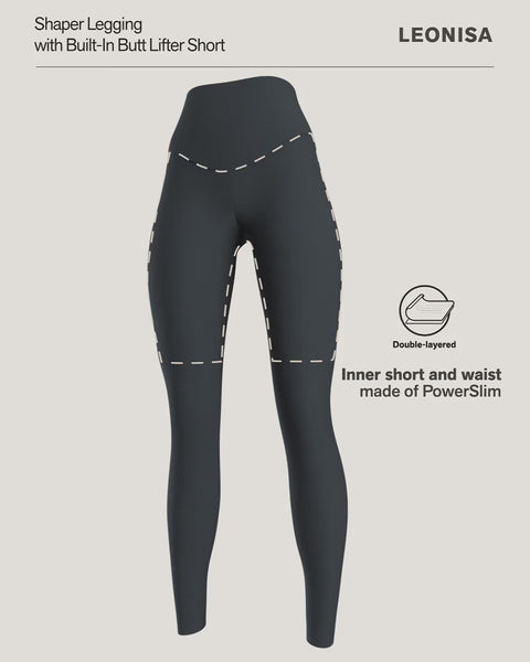 Sculpting shaper legging with butt-lifting inner short#color_700-black