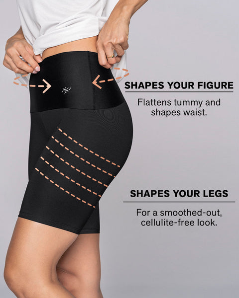 Coepi, Black Biker Shorts Shapewear