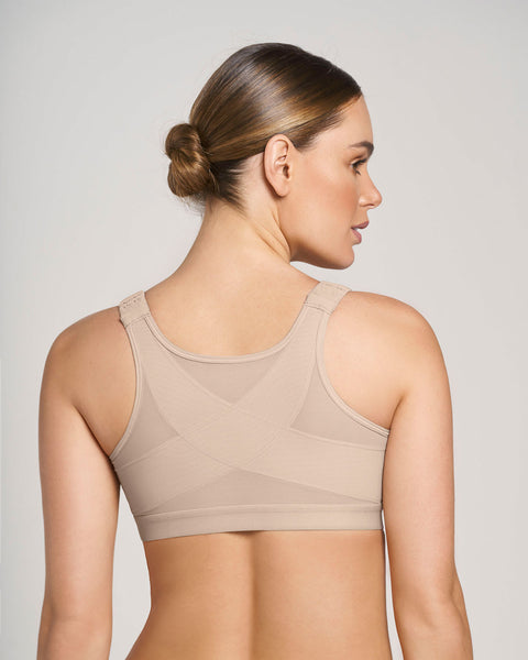 Front Closure Bra For Womem Post Surgery Sports Bra Wirefree