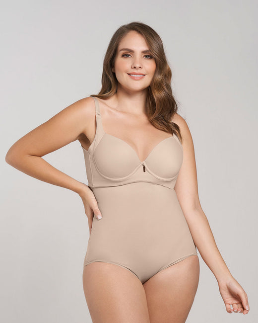Stage 1 post-surgical velcro closure firm compression panty#color_802-nude