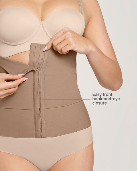 Short Chest Binder Hook & Eye Closure